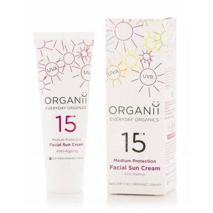 Crema solar facial anti-edad SPF 15