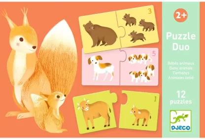 Puzzle Duo Animales Bebés
