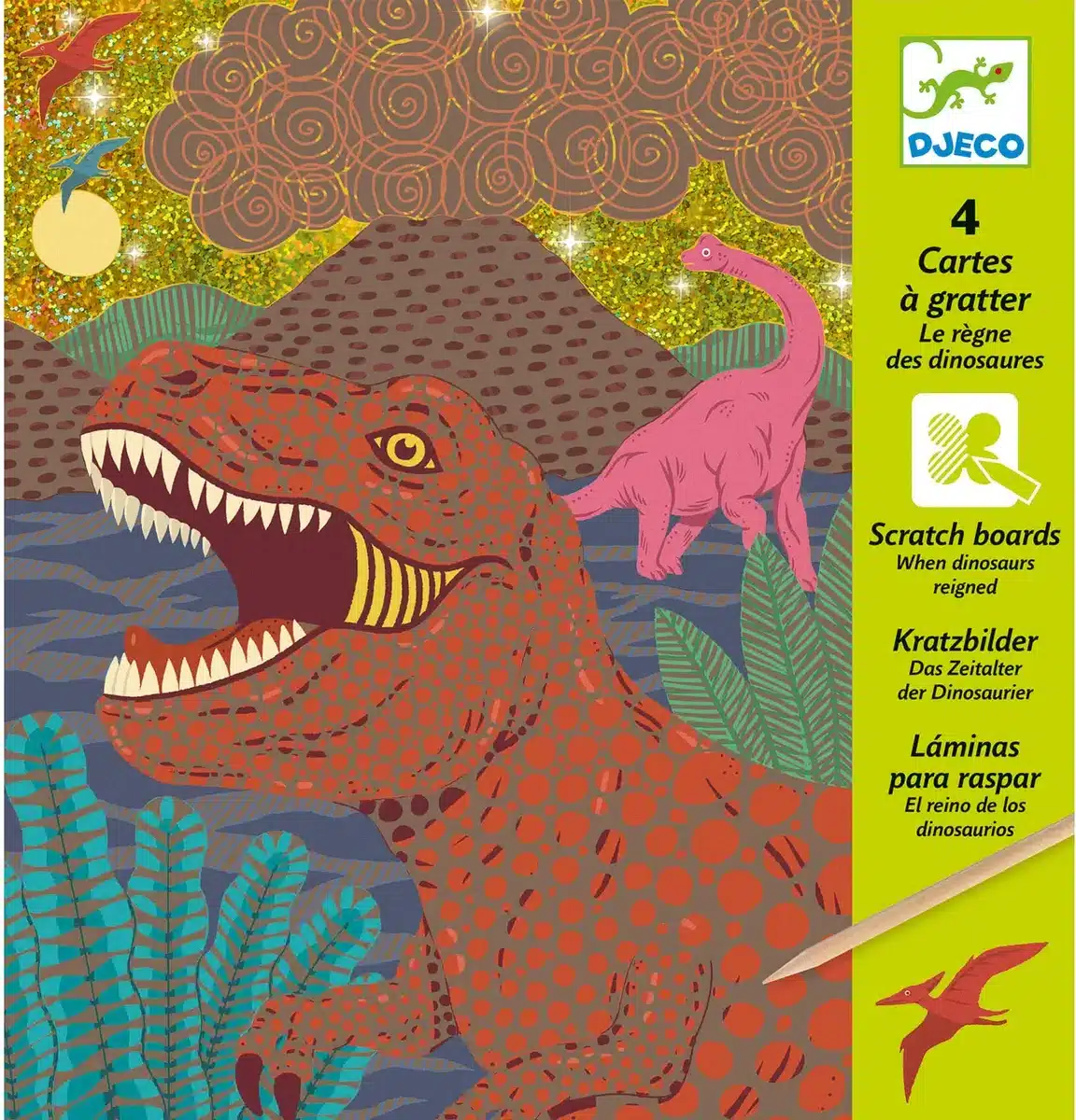 Láminas para Raspar Dinosaurios