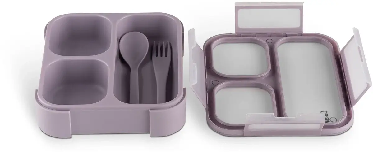 Fiambrera Petit Bento con cubiertos púpura - Imagen 2