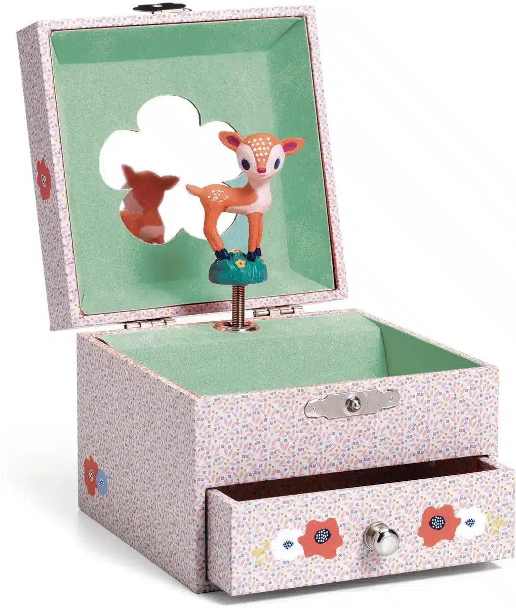 Caja de música Cervatillo flauta mágica