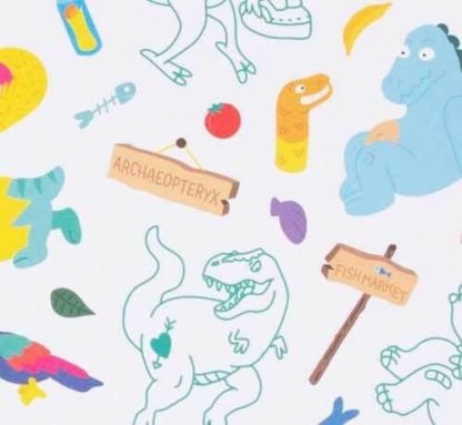 Libro dibujos y pegatinas Dinos - Imagen 3