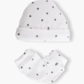 Set Gorro Manoplas Estrellas Smoke