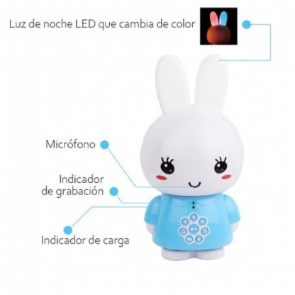 Juguete multimedia ALILO Honey Bunny Azúl - Imagen 2