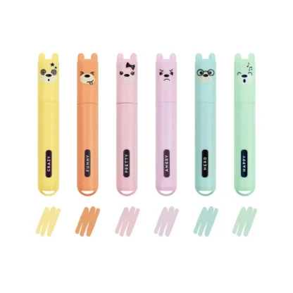 Set de 6 Mini Subrayadores Teddy's Style