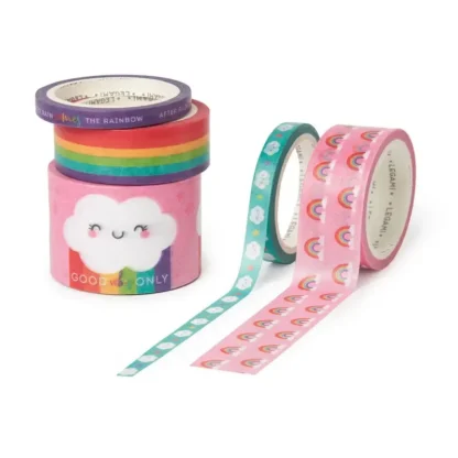 Set de 5 Cintas Adhesivas de Papel Rainbow