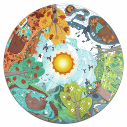Puzzle Circular Las Cuatro Estaciones - Imagen 2