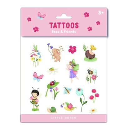 Tatuajes Temporales Rosa & Friends