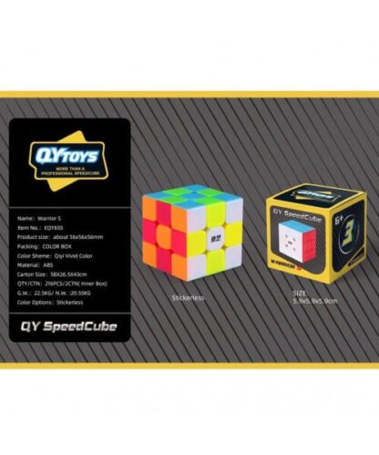 QiYi Warrior S 3x3 Stickerles - Imagen 4
