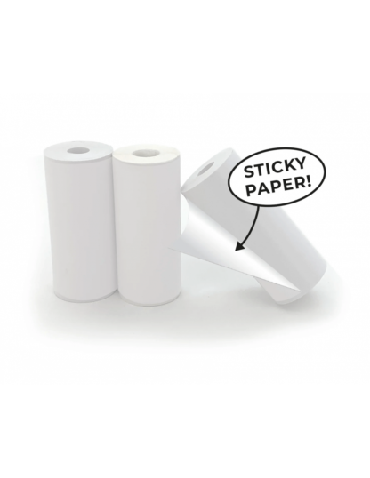 recarga de 3 rollos de papel adhesivo para camara de fotos artist 1