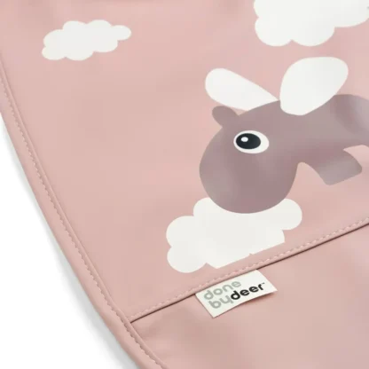 Babero Happy Clouds Rosa - Imagen 2