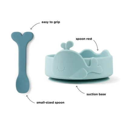 Silicona Stick&Stay Bol y Cuchara Wally Azul - Imagen 4