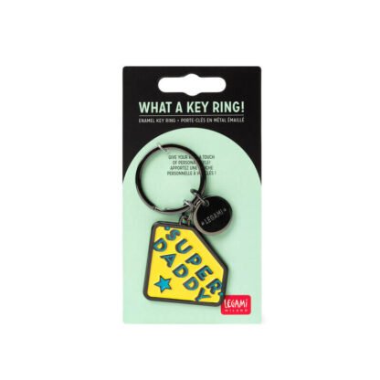 Llavero de Metal Esmaltado Super Daddy - Imagen 4