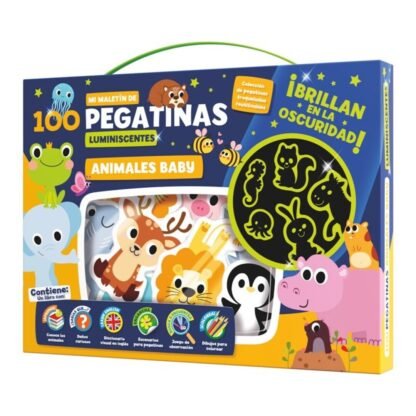 Maletín 100 Pegatinas Luminiscentes Animales Baby