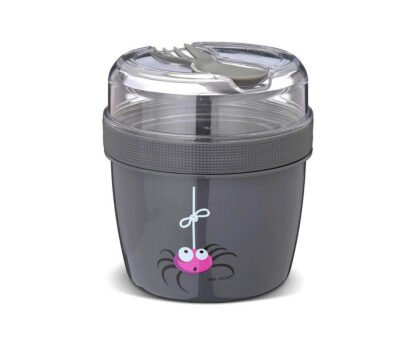Fiambrera Snack N'ice Cup L Araña Grey