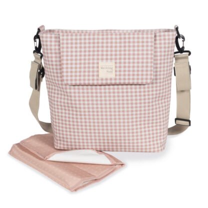 Bolsa Canastilla I Love Vichy Rosa