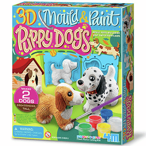 Moldea y Pinta 3D Perritos