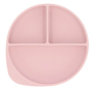 Plato Silicona con Ventosa Light Pink