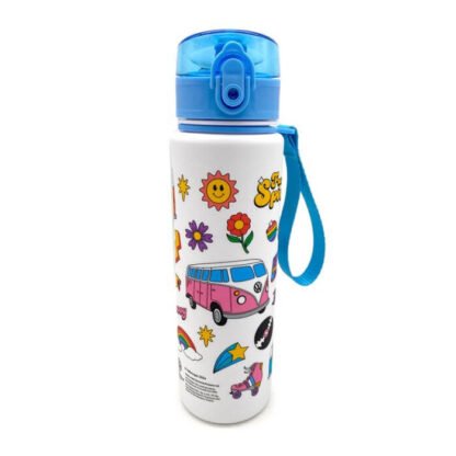 Botella Infantil Inastillable Caravana Volkswagen Camper VW T1 Retro 600ml