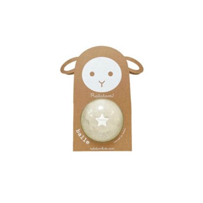 Pelota Glitter 10cm Plata