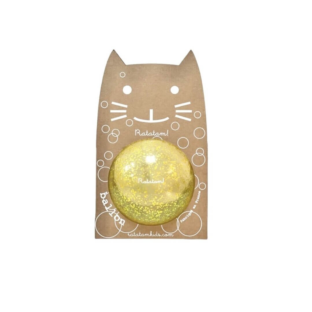 Pelota Bubble 15cm Amarilla