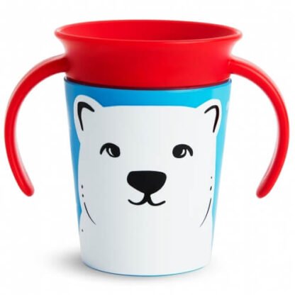 Taza antigoteo Miracle 360º con asas 175ml Oso Polar