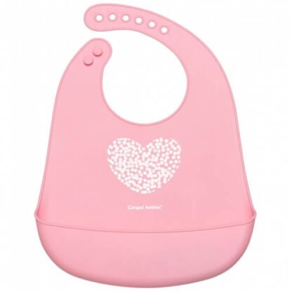 Babero de silicona Pastelove Corazón