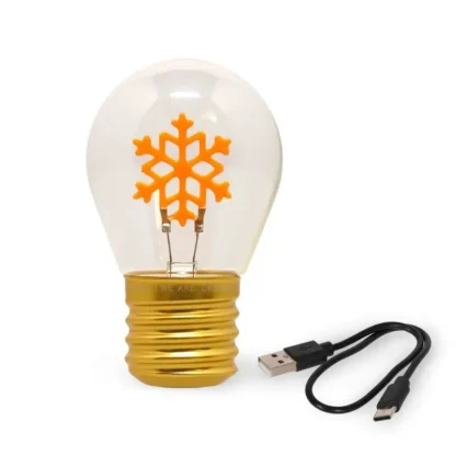 Lámpara de Mesa Bombilla Snowflake - Imagen 2