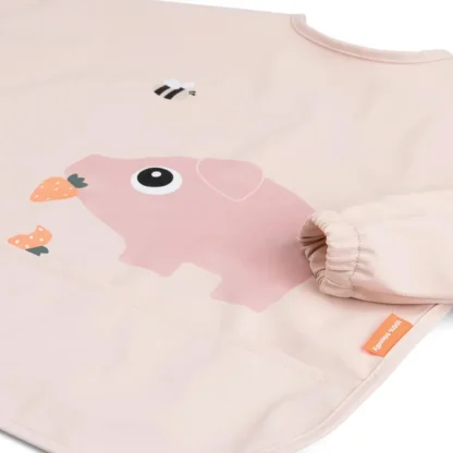 Babero con bolsillo y mangas Pigge Pink