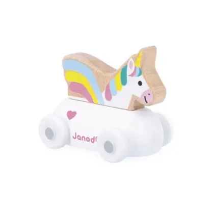 Coche Unicornio de Madera Reino Encantado