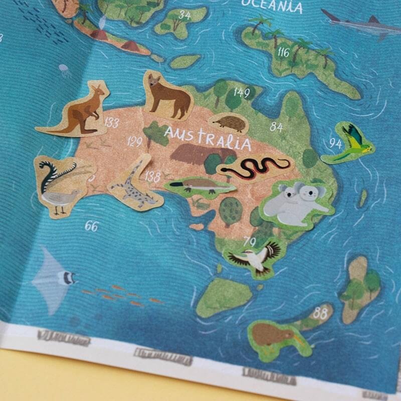 Animal World Poster and Stickers