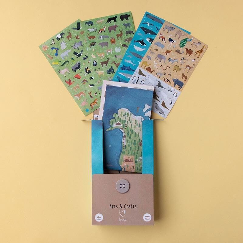 Animal World Poster and Stickers