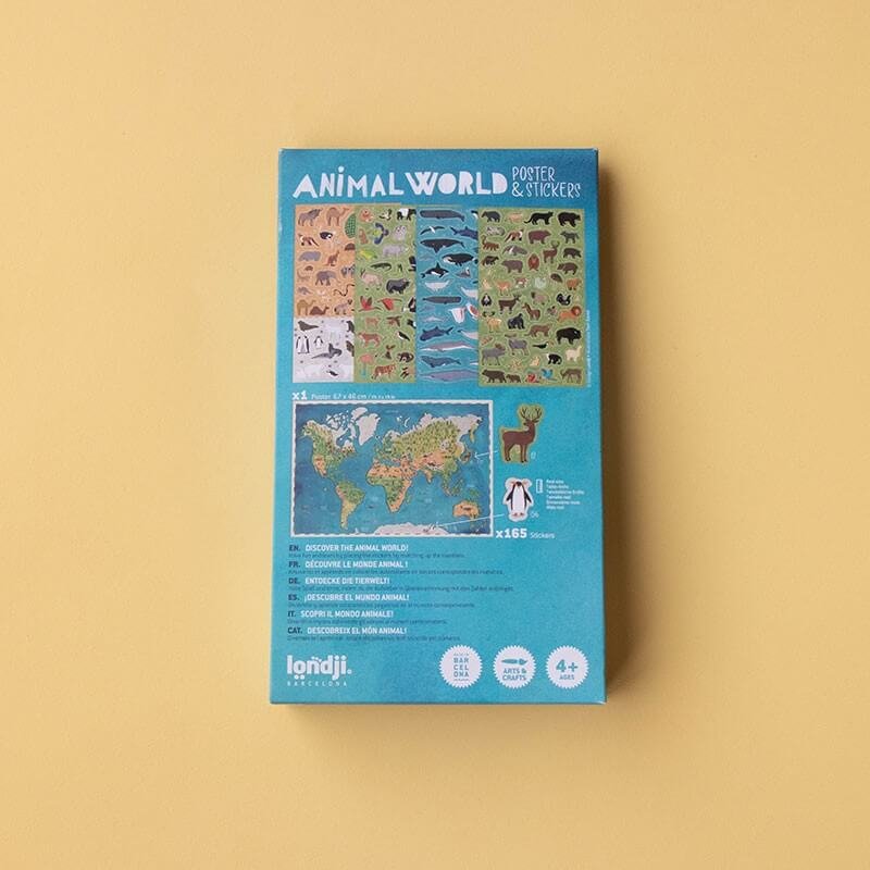 Animal World Poster and Stickers