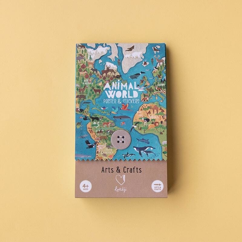 Animal World Poster and Stickers