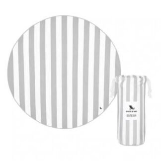Toalla Cabana Redonda Gris Dock & Bay