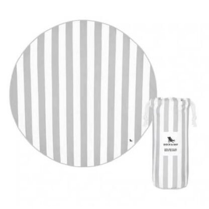 Toalla Cabana Redonda Gris Dock & Bay