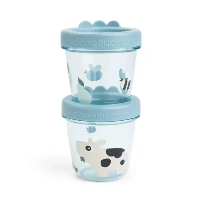 2 Contenedores Porta Alimentos Tiny Farm Blue