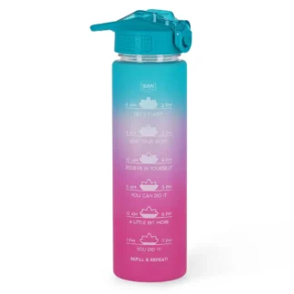 Botella Goal 1L Azul y Rosa