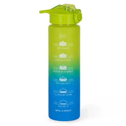 Botella Goal 1L Verde y Azul