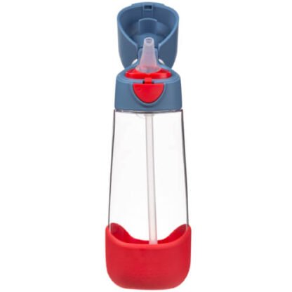 Botella tritán pajita 600ml Blue Blaze