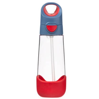 Botella tritán pajita 600ml Blue Blaze