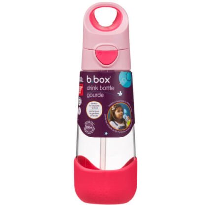 Botella tritán pajita 600ml Flamingo Fizz