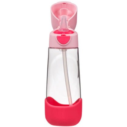 Botella tritán pajita 600ml Flamingo Fizz