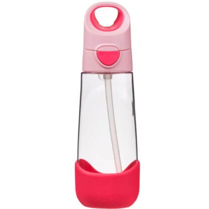 Botella tritán pajita 600ml Flamingo Fizz