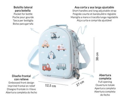 Bolsa Merienda Térmica 3D City Cars