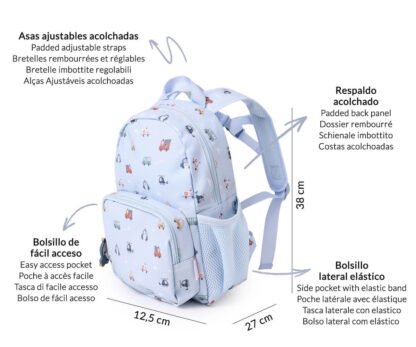 Mochila Infantil City Cars