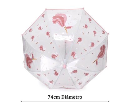 Paraguas Transparente Magical Unicorn