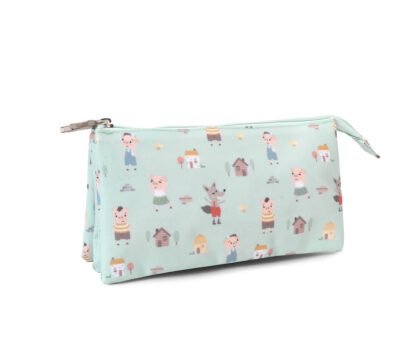 Estuche 3 Compartimentos The Three Little Pigs