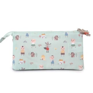 Estuche 3 Compartimentos The Three Little Pigs