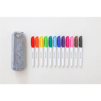 Estuche con 12 rotuladores Scribble Mat